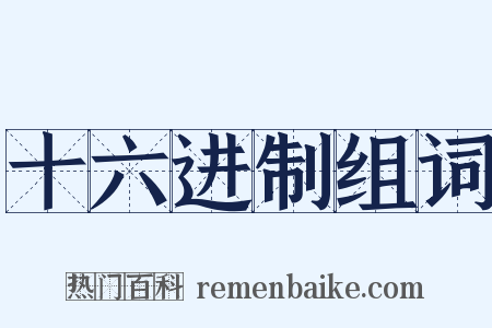 十六进制组词是什么意思的图片